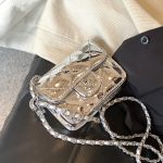 Wholesale Women Fashion Solid Color Patent Leather Bright Mini Rhomboid Chain Crossbody Bag - Image 7