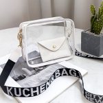 Wholesale Women Fashion Casual Solid Color Transparent Crossbody Bag - Image 6