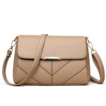 Women Casual Solid Color Leather Pu Crossbody Bag - Image 7