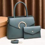 Wholesale Women Casual Simple Solid Color Large Capacity Handbag Set - Image 4