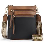 Women Multi-Zipper Pocket Vertical Crossbody Bag - Image 4