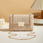Fashion Women Summer Vacation Straw Woven Messenger Bag - Image 7