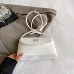 Women Fashion Casual Solid Color Bowknot Buckle Crossbody Bag - Image 7