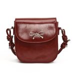 Wholesale Fashion Solid Color Bow Flip Mini Crossbody Bag - Image 7