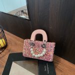Wholesale Summer Shiny Sequin Pearl Strap Crossbody Mini Bag - Image 7