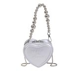 Wholesale Women Fashion Casual Solid Color Embossed Heart-Shaped Mini Crossbody Bag - Image 6