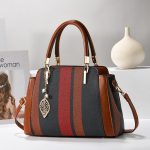 Wholesale Women Fashion Casual Simple Color Block Handbag - Image 4