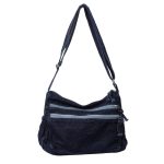 Wholesale Women Fashion Casual Large Capacity Zipper Denim Crossbody Bag - Image 7