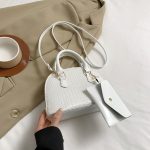 Wholesale Fashion Solid Color Crocodile Handbag Crossbody Bags - Image 6