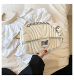 Wholesale Fashion Solid Color Embroidery Square Crossbody Bag - Image 7
