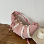 Wholesale Vintage Patchwork Mini Horn Crossbody Bag - Image 7