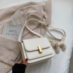 Women Fashion Simple Solid Color Small Square Crossbody Bag - Image 4
