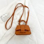Wholesale Women Fashion Solid Color Mini Litchi Pattern Crossbody Bag - Image 6