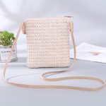 Women Fashion Solid Color Mini Woven Mobile Phone Crossbody Bag - Image 5