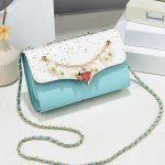 Wholesale Stylish Sequin Square Chain Trim Crossbody Bag - Image 7