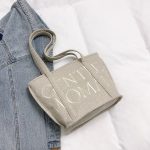 Wholesale Women Fashion Casual Solid Color Letter Embroidery Large Capacity Linen Jute Bags - Image 7