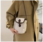 Wholesale Autumn Winter Women Fashion Cute Lamb Plush Crossbody Phone Bag - Image 7