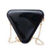 Women Fashion Creative PVC Triangle Chain Mini Crossbody Jelly Bag - Image 6