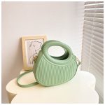 Wholesale Summer Women Fashion Solid Color Irregular Three-Dimensional Stripe PU Shoulder Crossbody Bag - Image 7