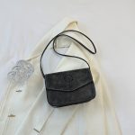 Women Fashion Solid Color Pattern Hollow Square Flap Cross Body Bag - Image 7