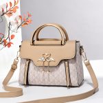 Wholesale Women Fashion Letter Printed Metal Buckle Zipper Handbag - Image 3