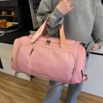 Wholesale Fashion Casual Solid Color Large Capacity Detachable Fitness Travel Duffle Bags - Image 7