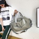 Wholesale Fashion Casual Solid Color Portable Dry And Wet Separation Fitness Travel Duffle Bags - Image 6