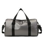 Men Leisure Sports Alphabet Large Capacity PU Duffle Bag - Image 6