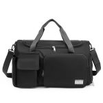 Wholesale Men Fashion Casual Solid Color Dry And Wet Separation Oxford Duffle Bags - Image 3