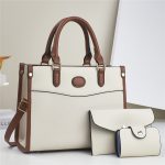 Wholesale Women Fashion Casual Bag Large-Capacity Handbag Three-Piece Set - Image 3