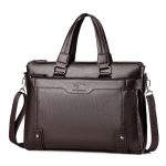 Wholesale Men'S Fashion Casual Soft Leather Portable Shoulder Handbag Briefcases Bags - Image 7