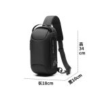 Wholesale Men Fashion Casual Waterproof Chest Bag - Image 7