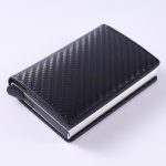 Men'S Fashion Solid Color Rfid Multi-Card Ultra-Thin Carbon Fiber Card Holder Wallet - Image 6