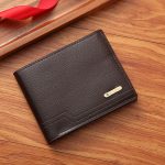 Men'S Fashion Casual Solid Color Litchi Pattern Multi-Card Wallet - Image 6