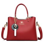 Wholesale Women Fashion Casual Contrast Color Large Capacity Handbag - Image 6