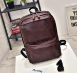 Casual Men Travel Bag Large Capacity Pu Leather Backpack - Image 7