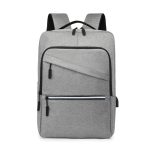 Men Casual Commuter Solid Color Oxford Usb Backpacks Bag - Image 7
