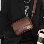 Men'S Fashion Sports Pu Retro Messenger Bag - Image 6