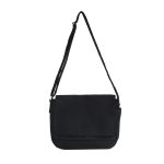 Wholesale Unisex Basic Flap Design Solid Color Large Capacity Canvas Crossbody Bag - Image 6