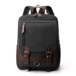 Wholesale Men Fashion Casual Commuter Canvas Backpacks Bag - Image 8