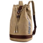 Wholesale Men Fashion Casual Commuter Letter Canvas Backpacks Bag - Image 7