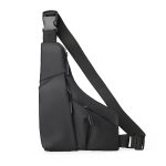 Men Fashion Casual Solid Color Commuter Chest Bag - Image 7
