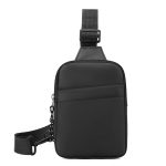 Men Fashion Casual Commuter Solid Color Chest Bag - Image 7