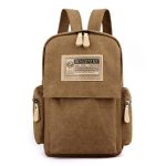 Men Leisure Sports Commuter Letter Canvas Backpacks Bag - Image 7