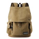 Wholesale Men Casual Sports Commuter Letter Canvas Backpacks Bag - Image 7
