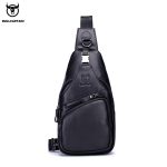 Wholesale Men Vintage Zipper Design Multi-pocket Business Leather Chest Bag - Image 7