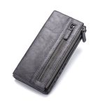 Wholesale Men Casual Zipper Solid Color Purse - Image 8