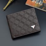 Wholesale Men Simple Casual Diamond Multi-Card Square Wallet - Image 7