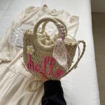 Wholesale Women Fashion Casual Vacation Straw Woven Beach Handbag - Image 6