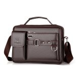 Wholesale Men Fashion Casual Retro PU Crossbody Bag - Image 13
